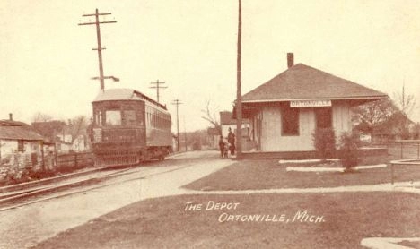 Ortinville MI Interurban depot